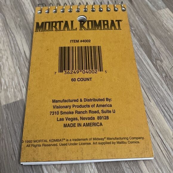 Mortal Kombat action Figures 90’s notepad comic art wall art cartoon display - Picture 7 of 8